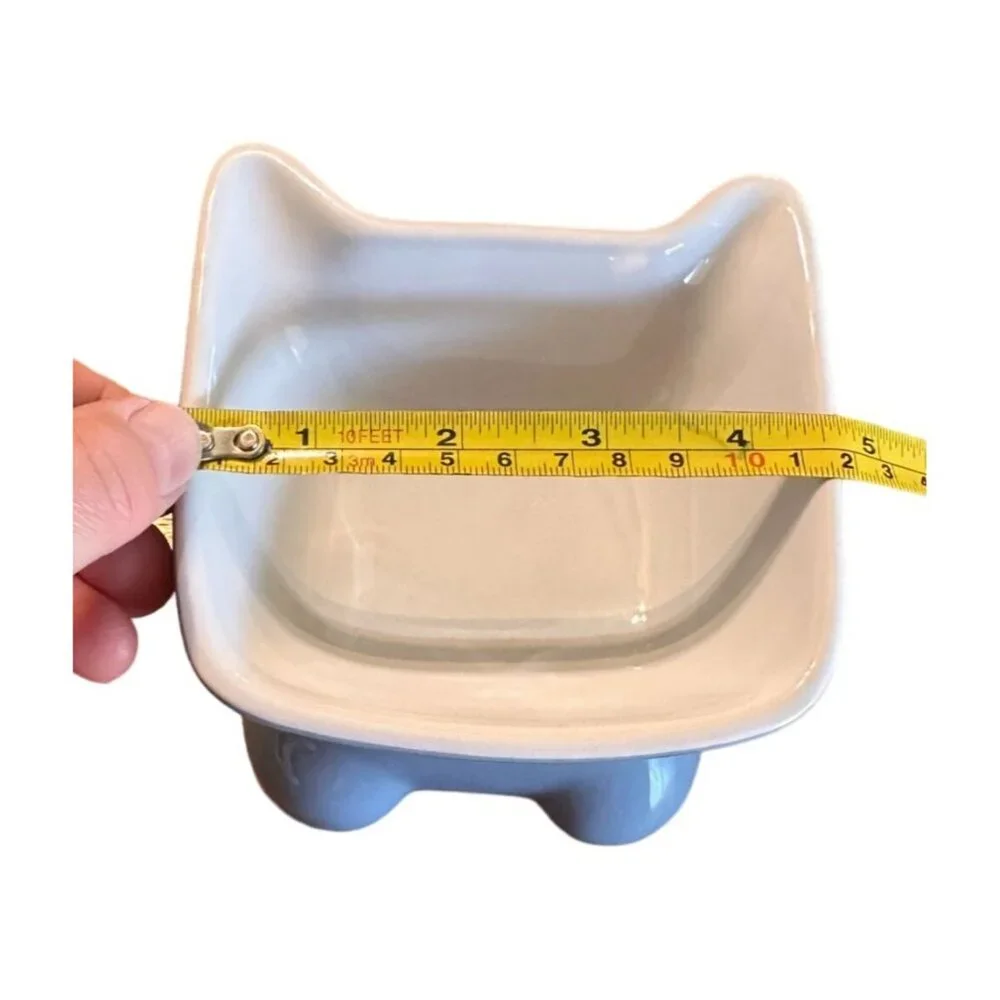 Cat-Shaped Ceramic Cat Food Dish Cute & Quirky Design Perfect For Cat Lovers 4